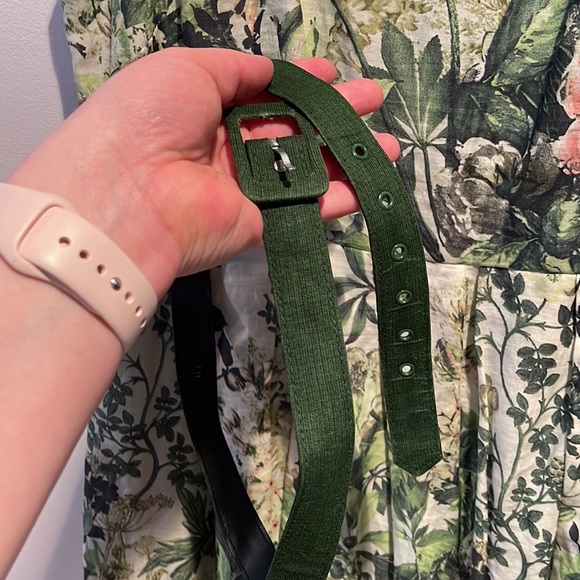 Eva Franco Floral Dress with belt size 10 - Picture 10 of 13